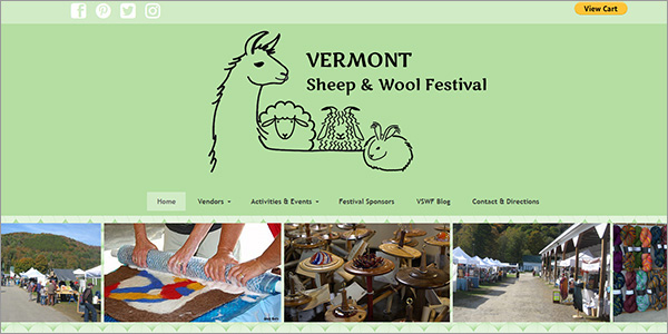 Vermont Sheep & Wool Festival - - website design by tmiller web design